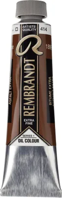 Zdjęcie produktu dla Tuba farby olejnej Rembrandt 40 ml Asfalt 414