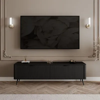 Produktbild von TV-Schrank SCARLETT 2D Schwarz 163 cm