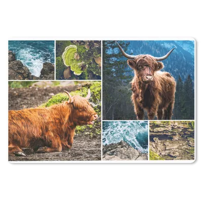 Produktbild von MuchoWow® Mauspad Mousepad Schottischer Highlander - Berg - Meer 27x18 cm - Mousepads - Maus Mat - Pad - Mausunterlage - Büroartikel - Desk Matten