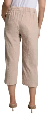 Obrázok produktu pre Ulla Popken, dámske oblečenie, veľké veľkosti, nohavice Mary, štruktúra "bubliny", široké nohavice, kód: K