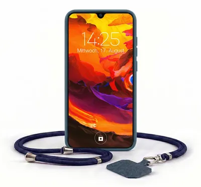 Produktbild von Handyhülle für Huawei P30 mit Handykette Band Kordel Hülle Case Schutzhülle Blau