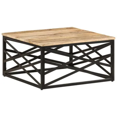 Obrázek produktu pro Konferenční stolek The Living Store 68 x 68 x 35 cm z masivního mangového dřeva