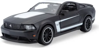 Image de Maisto - Ford Mustang Boss 302, noir mat, 1:24