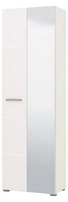 Produktbild von Griante - Kleiderschrank 2 Türen, 60x193h cm Weiß, Kleiderstange