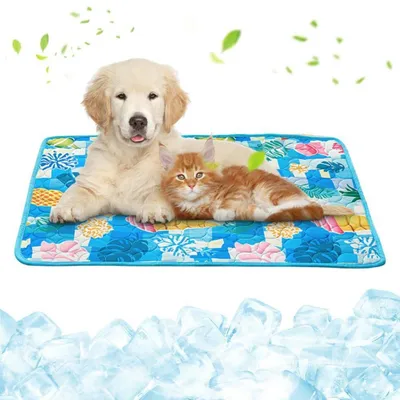 Produktbild von Kühlmatte Hunde 100 x 70 cm Selbstkühlend Waschbar Rutschfest