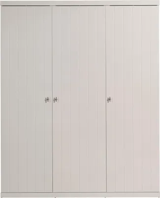 Produktbild von Kleiderschrank 3-trg Robin MDF Weiß 166x57 cm