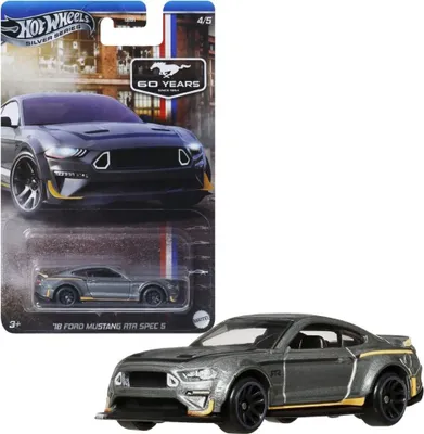 Produktbild von Ford Mustang RTR SPEC 5 2018 JBY53 | Hot Wheels Silver Series Fahrzeug