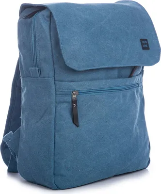 Zdjęcie produktu dla Plecak Miejski Płócienny Canvas Damski Męski w stylu vintage niebieski