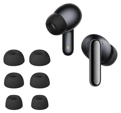 Produktbild von kwmobile 6x Silikonaufsätze für Xiaomi Redmi Buds 8 Pro - Ersatz Ohrstöpsel in 3 Größen - Ear Tips für In-Ear Kopfhörer - Zubehör Ersatzpolster in
