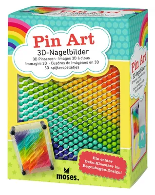 Produktbild von MOSES 3D Nagelbilder Regenbogen Pin Art