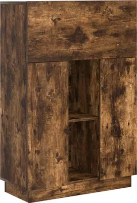 Obrázek produktu pro vidaXL Psací stůl s policí Kouřový dub 71,5 x 31,5 x 106,5 cm