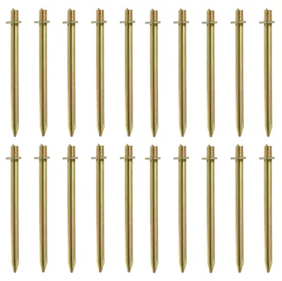 Obrázok produktu pre Moritz, 20 kusov, oceľový T-profil, kolíky na stan 40 cm, zemné kotvy, stabilné, odolné proti vetru, kolíky na stan, zemné kotvy, kotvy do zeme, kolíky na stan