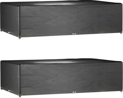 Immagine prodotto di The Living Store Copri mobili da giardino 2 pezzi 16 occhielli 325x205x90 cm Rettangolare