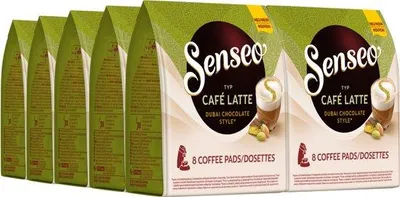 Produktbild von Senseo Pads Cafe Latte Dubai Chocolate Style - 4 x 8 pads