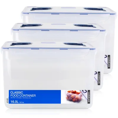 Produktbild von LocknLock Classic HPL890 Frischhaltedose 16L - Luft & Wasserdicht (3er Pack)