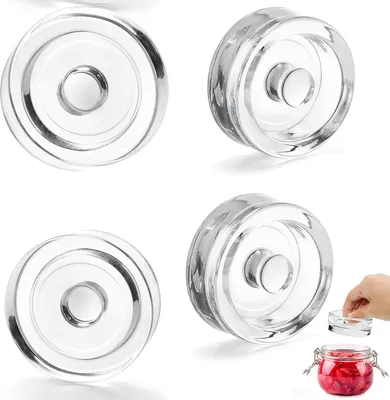 Produktbild von Gärgewichte 4 Stück, Ø 7 cm, Glas, für Gemüse