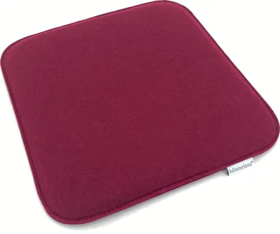 Produktbild von heimtexland ® Sitzkissen Set Filz Stuhlkissen Stuhlauflage Filzkissen Stuhl Polster Kissen Typ631 2er Set 35 x 35 cm Eckig Bordeaux