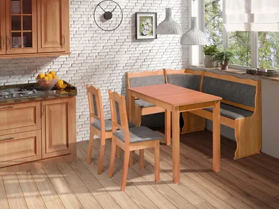 Obrázok produktu pre Rohový jedálenský set DULMEN 2 - jelša / šedý
