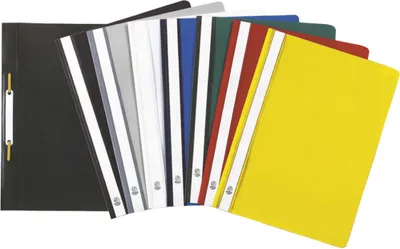 Produktbild von Exacompta Schnellhefter A4 PP transparent farblich sortiert für 100 Blatt