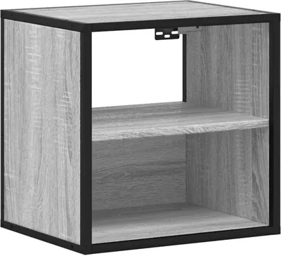 Produktbild von Wand-Nachttisch Grau Sonoma 40x31x39,5 cm