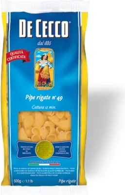 Produktbild von Nudeln Pasta Pipe Rigate n° 49 5 x 500 gr. - De Cecco