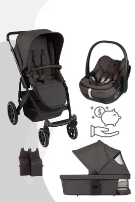 Produktbild von ABC Design Salsa Core All in One Set Kombi-Kinderwagen mit Babyschale Calla, Farbe Kinderwagen:Falcon