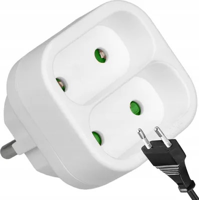 Immagine prodotto di Adattatore per presa di corrente Vayox VA0134 | 2x Euro 2P | Bianco