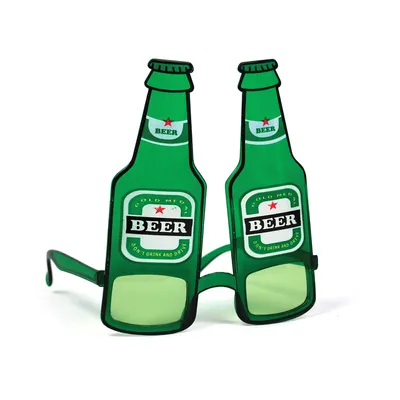 Produktbild von Bristol Novelty - Bierflasche - Brille BN565 (Einheitsgröße) (Grün)
