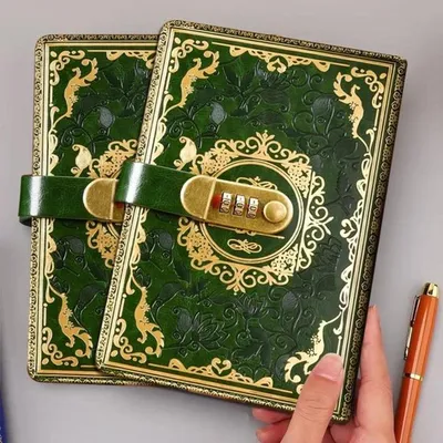 Tagebuch mit Schloss - Sicheres und stilvolles Notizbuch für persönliche Notizen und Erinnerungen