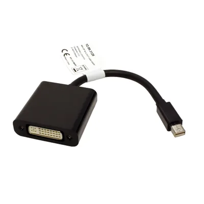 Obrázek produktu pro ITB RO12.99.3128, 0,1 m, Mini DisplayPort, DVI-D, Samec, Samice, Černá