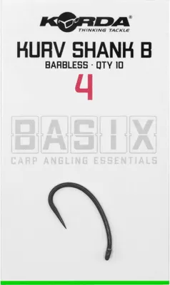 Produktbild von Korda Basix Kurv Haken ohne Widerhaken - 4