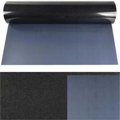 Produktbild von Flexfolie Glitzer Schwarz 50x100 cm Plotterfolie Textilfolie Bügelfolie Transferfolie für T-Shirts