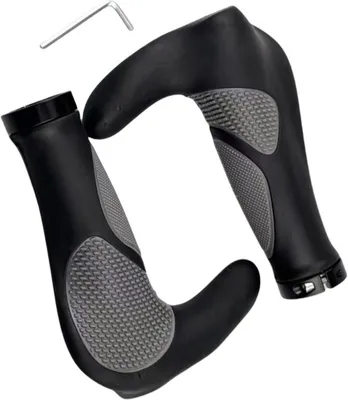 Produktbild von INF Ergonomische Gummi-Lenkergriffe mit Lenkerenden für MTB