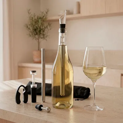 Image de InnovaGoods Wein-Zubehör-Set Chillour