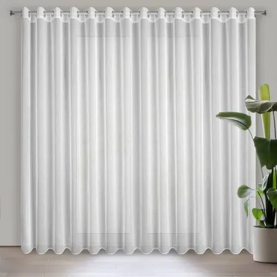Produktbild von Gardine SONIA weiß 300x250 cm Ösen Ösenvorhang