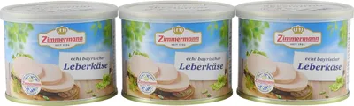 Produktbild von Bayrischer Leberkäse von Zimmermann - 3er Pack (3 Dosen à 200 g)