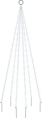Obrázok produktu pre vidaXL LED vianočný stromček pre stožiar studená biela 108 LED diód 180 cm