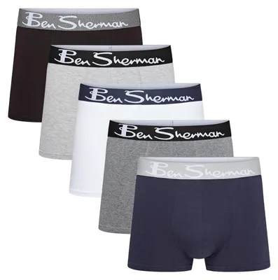 Zdjęcie produktu dla Kąpielówki męskie Ben Sherman Poderick, kolor: szary/czarny/granatowy/antracytowy/biały, rozmiar M (EU)