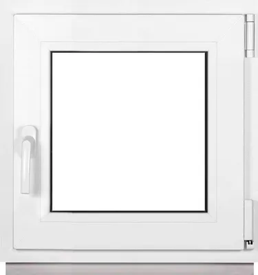 Produktbild von Framex Kellerfenster Kleines Fenster Weiß Breite x Höhe 65 x 65 cm (650 x 650 mm) 2fach (32 mm) Dreh Kipp DIN Rechts - Premium