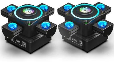 Produktbild von Bewegliches Scheinwerfer – Discokugel – Bühnenbeleuchtung – DJ-Beleuchtung – Laserlicht – 2 Stück – 90W RGBW LED