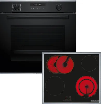 Produktbild von Bosch FullHouse, Einbau-Backofen-Set, HBG278BB3 + PKN645BA2E, Einbau-Backofen, Elektro-Kochfeld HBD671FH62
