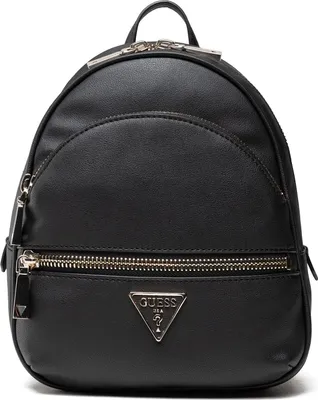 Produktbild von Moderner Schwarz Damenrucksack mit praktischem Layout & Logo-Detail