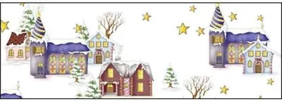Produktbild von Transparentpapier 115 g/qm A4 VE=25 Blatt Winterwonderland Dörfchen