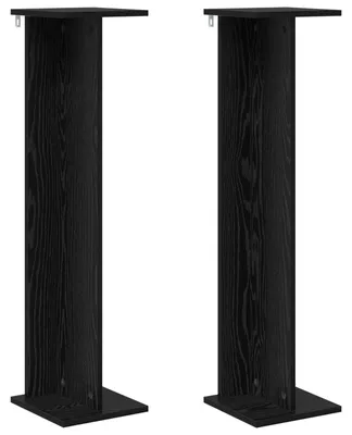 Produktbild von Eleganten-Stil Pflanzenständer 2er Set,Blumentopfregal, Ausstellungsregal,Modernes Design, Schwarze Eiche 25x25,5x100,5 cm - Pflanztische - Möbel26