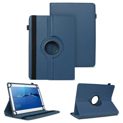 Produktbild von Tablet Hülle für Huawei MediaPad T1 T2 T3 T5 10 360° Drehbar Case Cover SchutzFarben:Blau