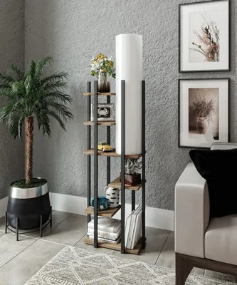 Image de Opviq, Vogue - SRC, lampadaires, noir, en MDF, 45 x 21 x 150 cm