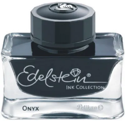 Produktbild von Tinte Edelstein Ink Collection onyx (schwarz) 50ml Packung mit 4 Stück