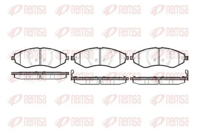 Produktbild von REMSA Bremsbeläge Satz Vorne Bremsklötze für CHEVROLET Aveo / Kalos Schrägheck (T250, T255) 0645.22