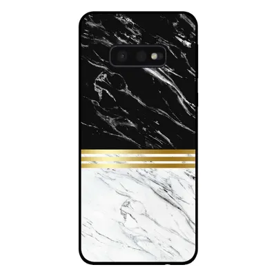 Immagine prodotto di Smartphonica Custodia per telefono per Samsung Galaxy S10E aspetto marmo - cover posteriore in marmo - Nero Bianco