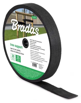 Produktbild von Baumbindeband TREE SUPPORT 30mm x 25m Gartenband zur Befestigung von Bäumen, Setzlingen und Sträuchern UV-beständig Baumbefestigung TYTS3025/BK